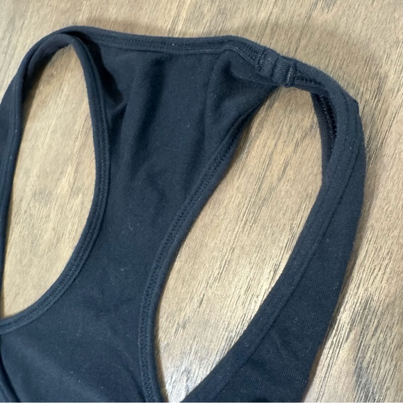 Lululemon Black Racerback Tank Top with Back Hem Ruffle - Picture 9 of 11